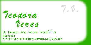 teodora veres business card
